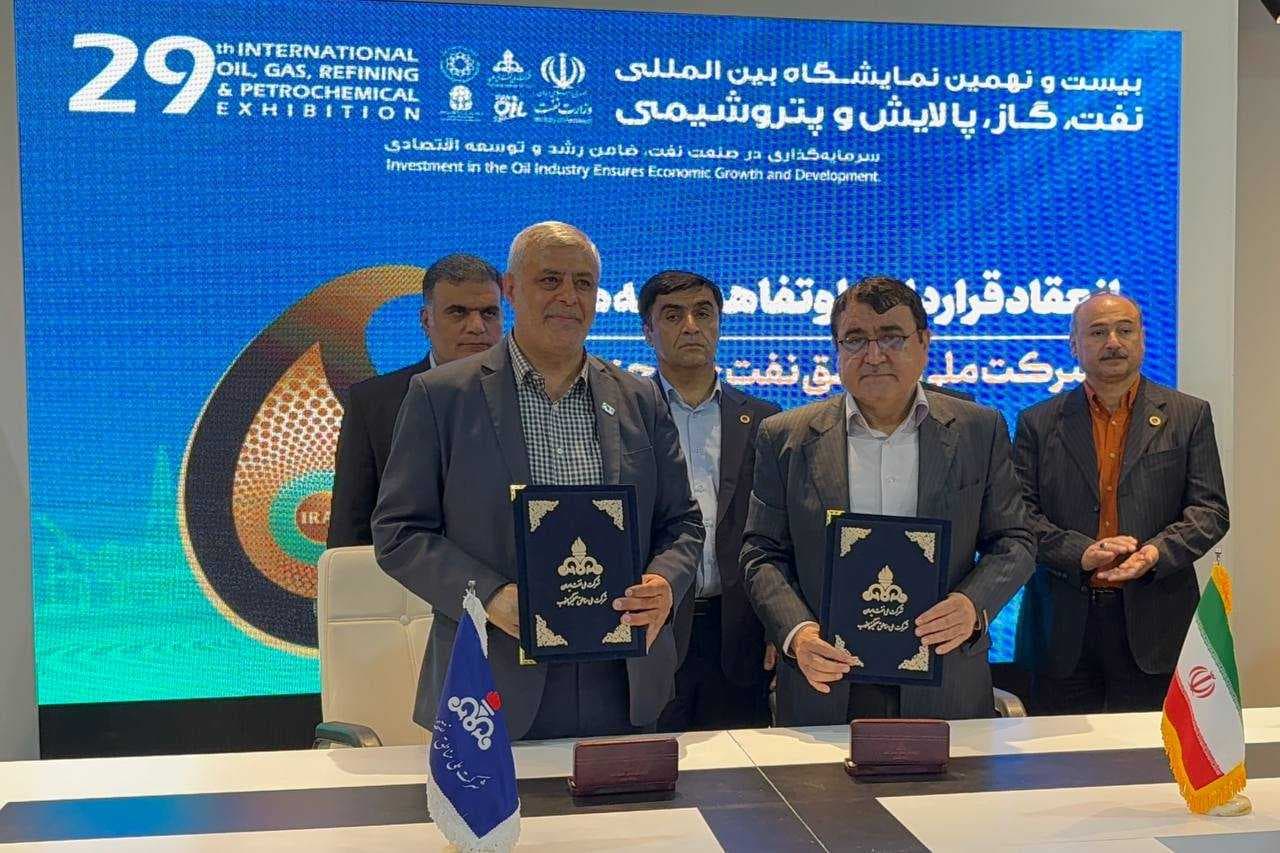 امضای قرارداد استقرار سامانه بهینهسازی مصرف انرژی میان شرکت دانشبنیان پارس سیستم انرژی و شرکت ملی مناطق نفتخیز جنوب در حاشیه نمایشگاه بینالمللی صنعت نفت – تهران